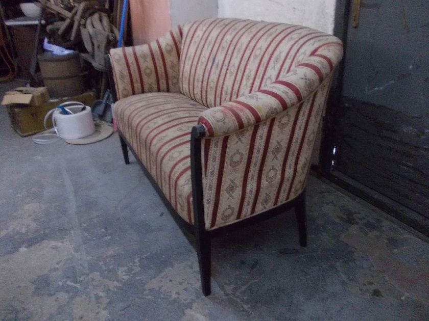 Przedwojenna eklektyczna sofa ławka kanapa - oryginał