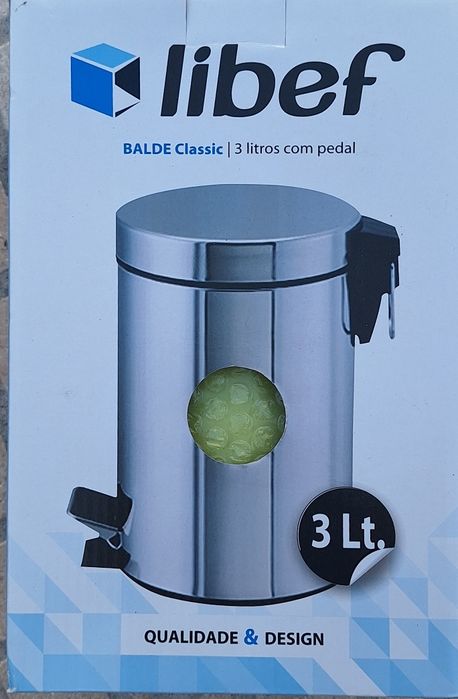 Balde Lixo de pedal - 3L