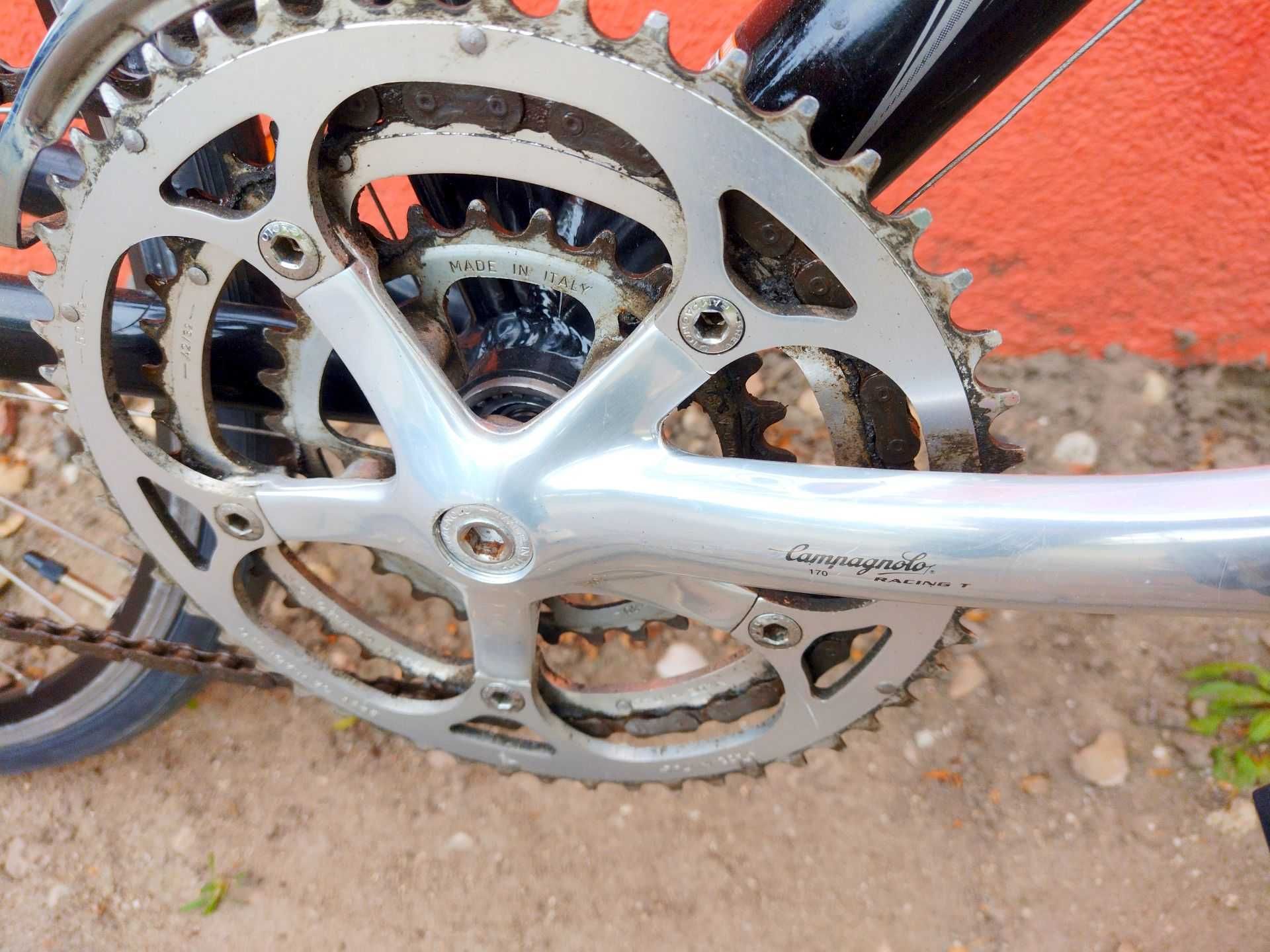 rower szosowy TREK aluminiowy, przerzutki Campagnolo 3x9 ZADBANY