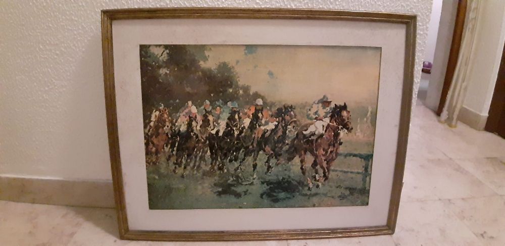 Quadro grande "Corrida de Cavalos"