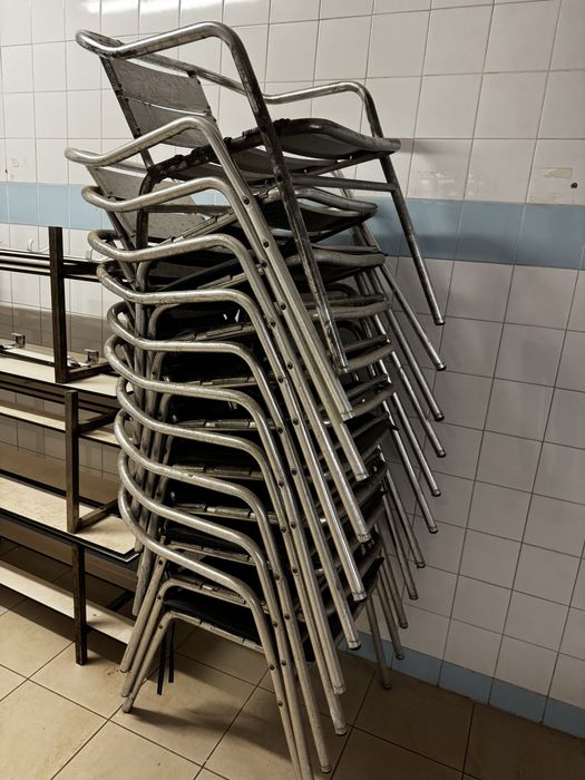 Cadeiras de aluminio