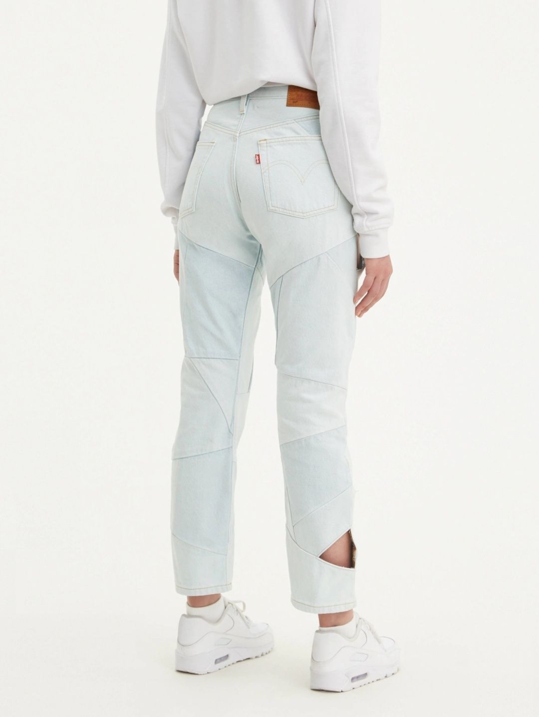 Джинсы LEVIS 23х26 Premium 501 Original Cropped Patchwork Button Fly