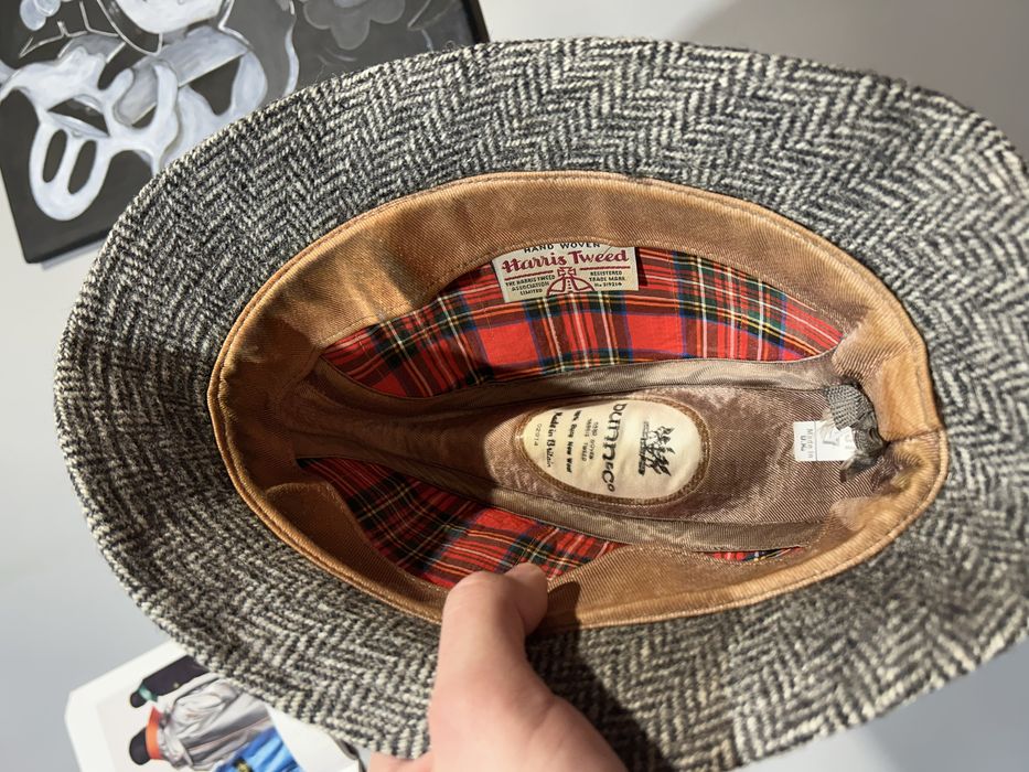 Кепка панамка шляпа harris tweed твидовая