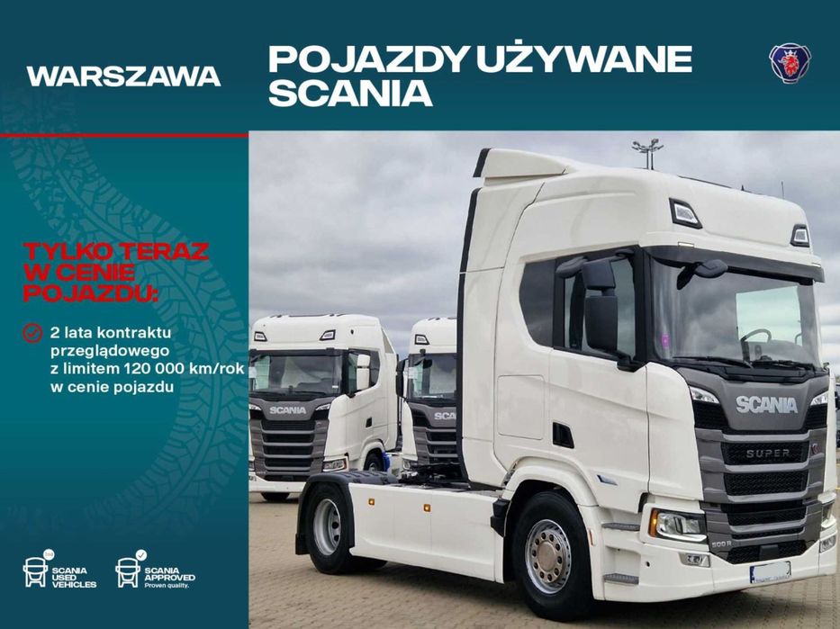 Scania R500A4X2NA  POJAZD DOSTĘPNY !!!    Klimatyzacja Postojowa / Dealer Scania Nadarzyn
