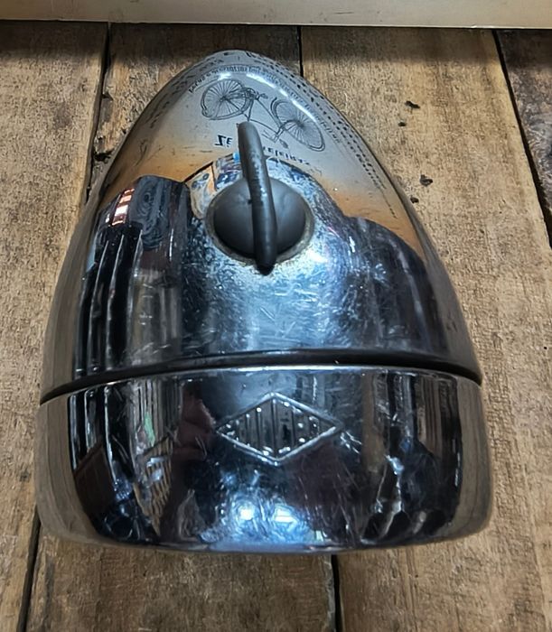 Farol Miller 95mm cromado usado /pasteleira/Raleigh/Philips/Humbe