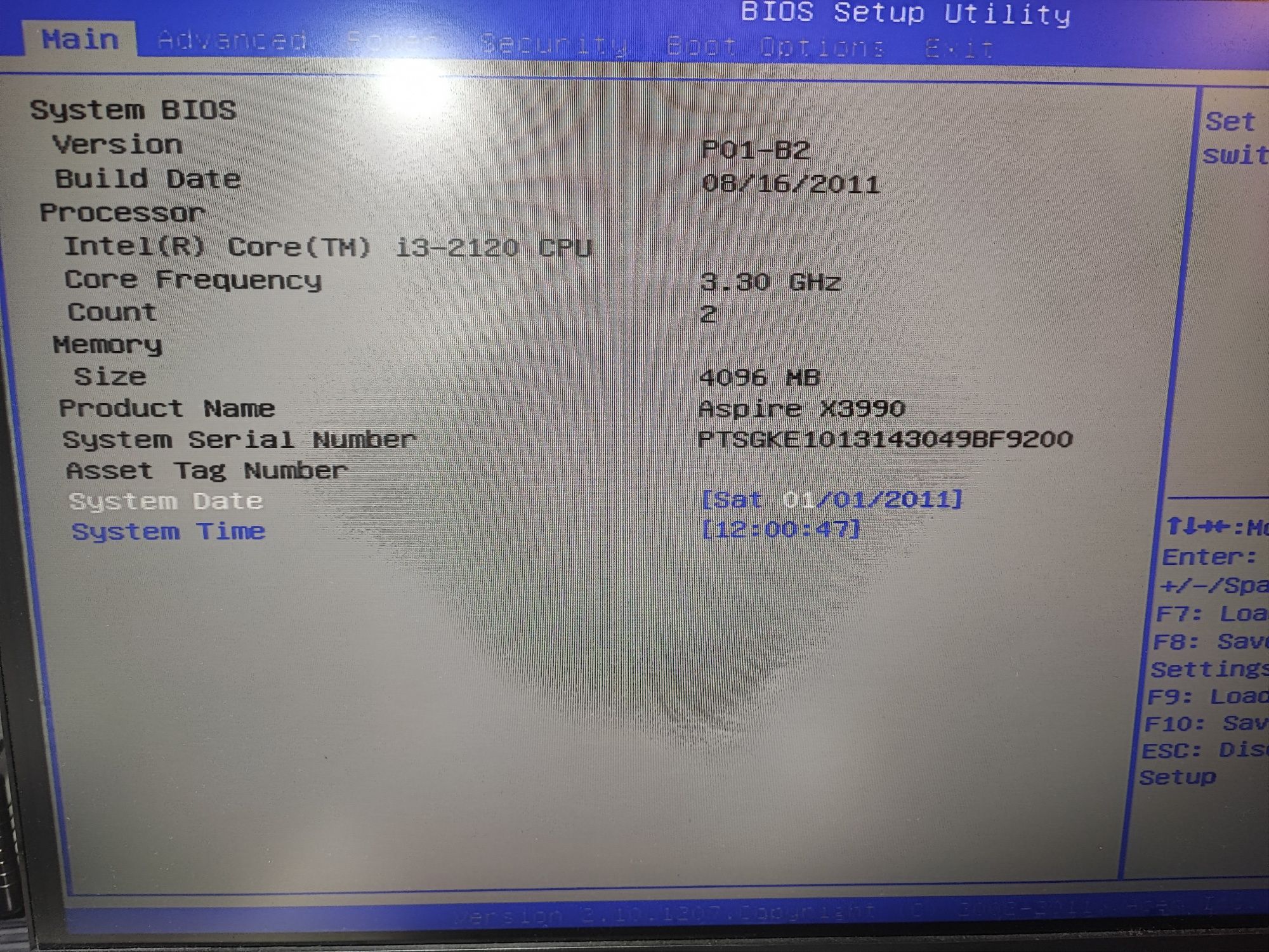 Acer H61H2-AD i3-2120 4gb ddr3 1600