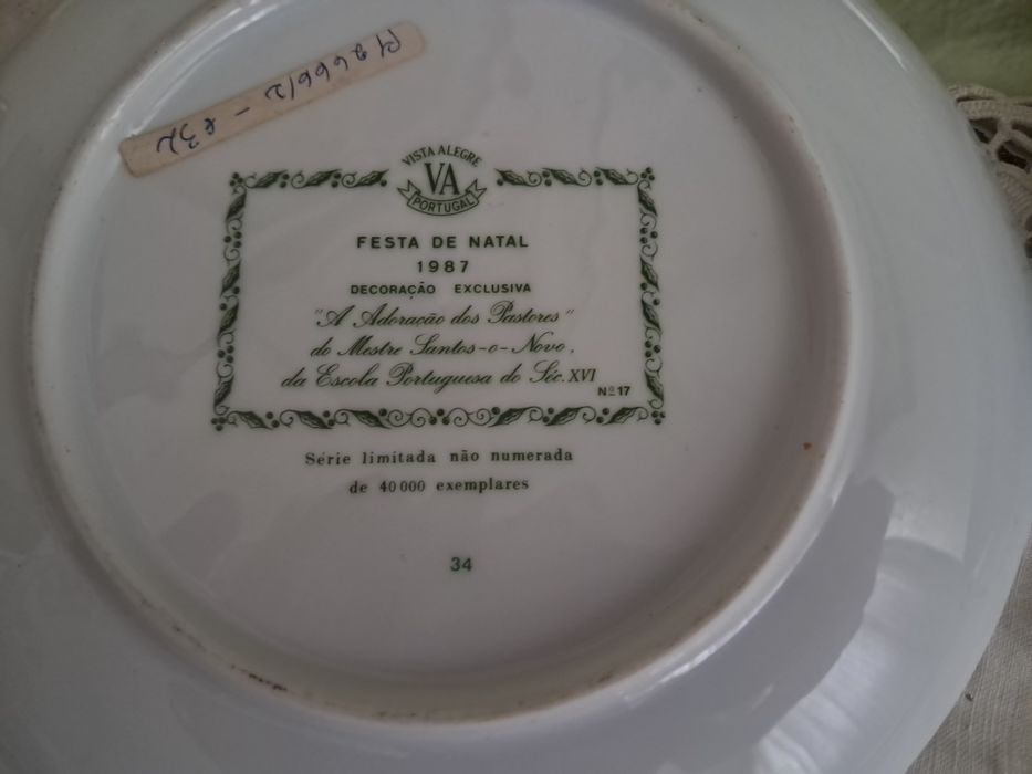 Pratos de Natal da Vista Alegre