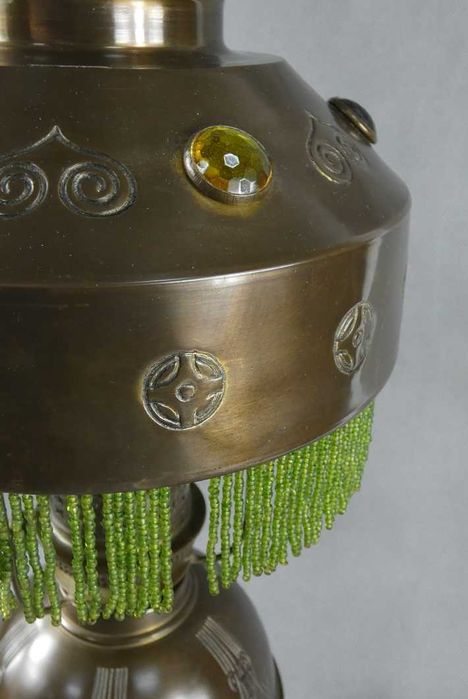 Lampa naftowa PARYŻANKA brenner HS kominek kryształki