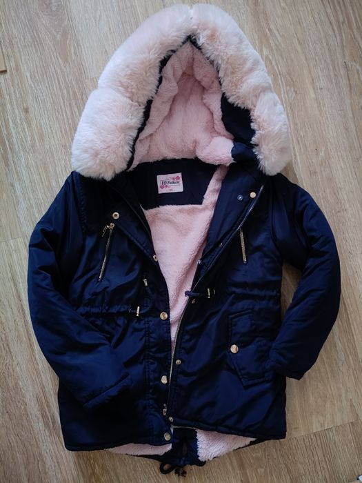 Ciepła zimowa kurtka/parka dla dziewczynki
