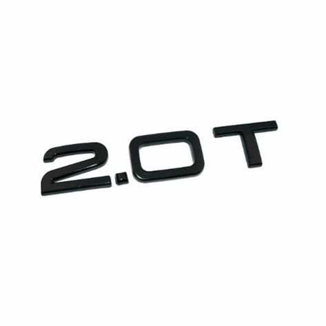 Z734 Letras Emblema Símbolo Traseiro Mala AUDI 2.0T