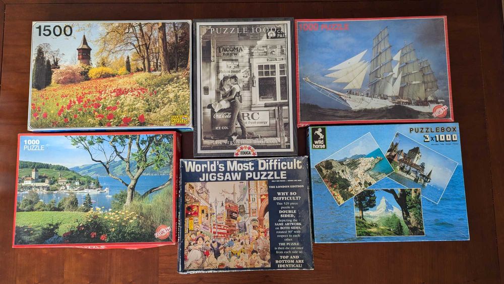 Vários jogos (tabuleiro, ciências e puzzles)