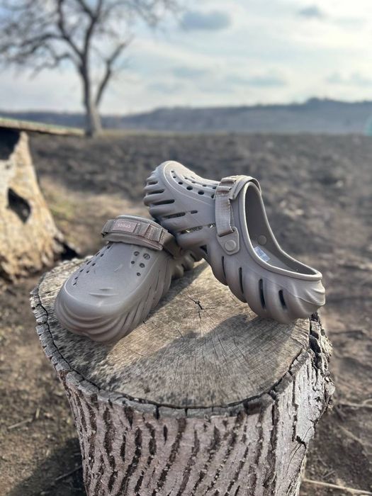 Crocs echo stucco жіночі крокси молочні 36 37 38 39 40 41 42 43 44 45