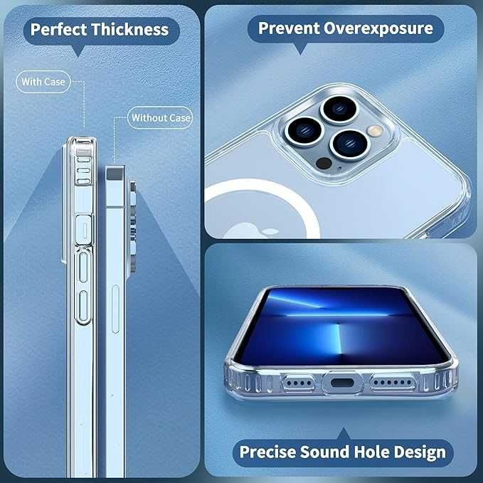 USZKODZONE Magnetyczne plecki etui iPhone 13 Pro Max bezbarwny MagSafe