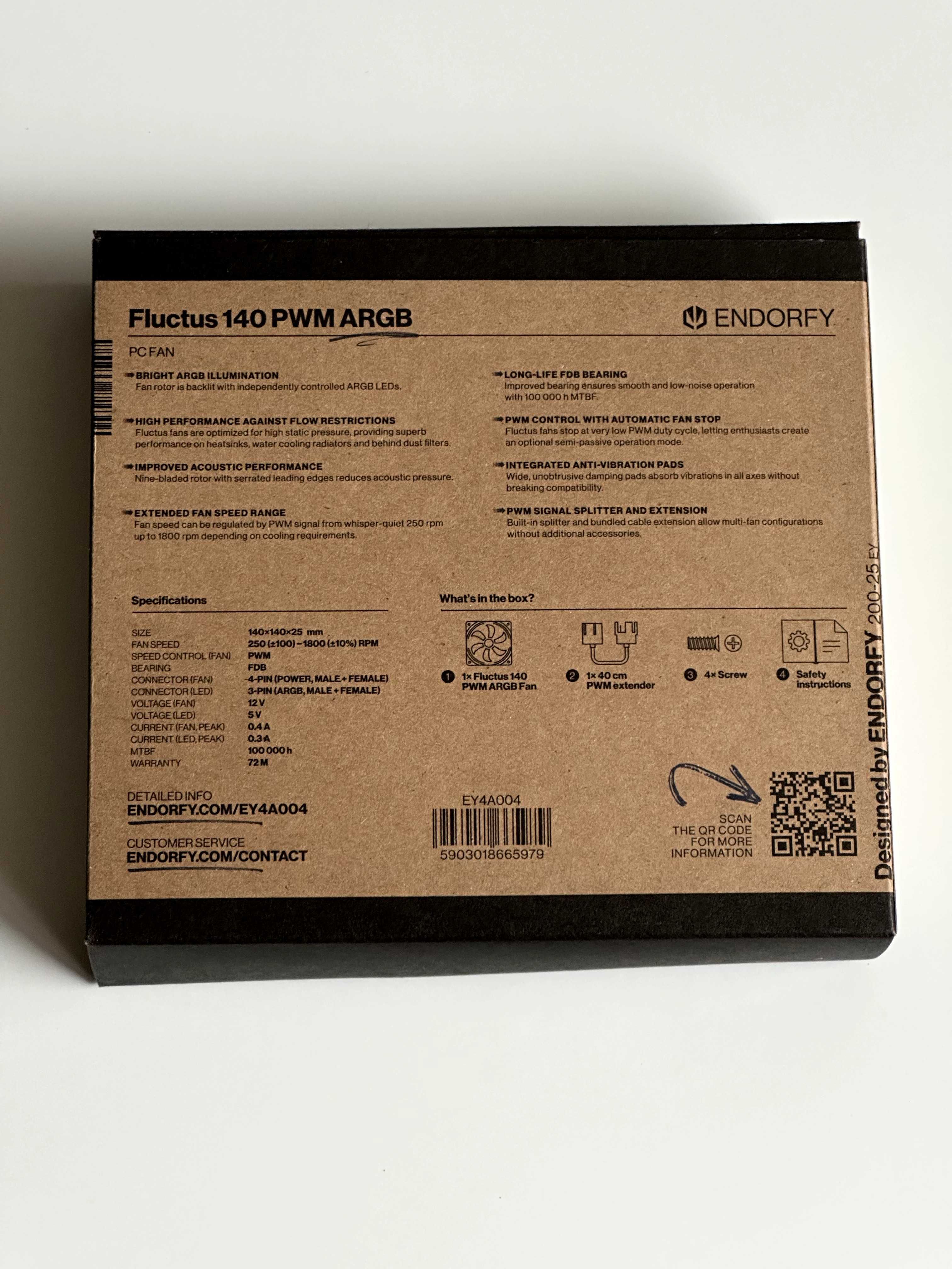 Wentylator Endorfy Fluctus 140 PWM ARGB - EY4A004