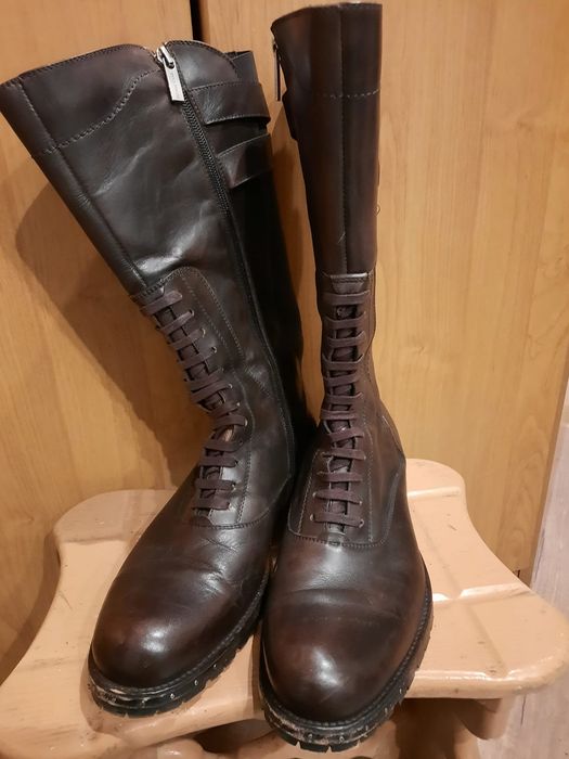 Sprzedam skórzane kozaki, produkcji włoskiej