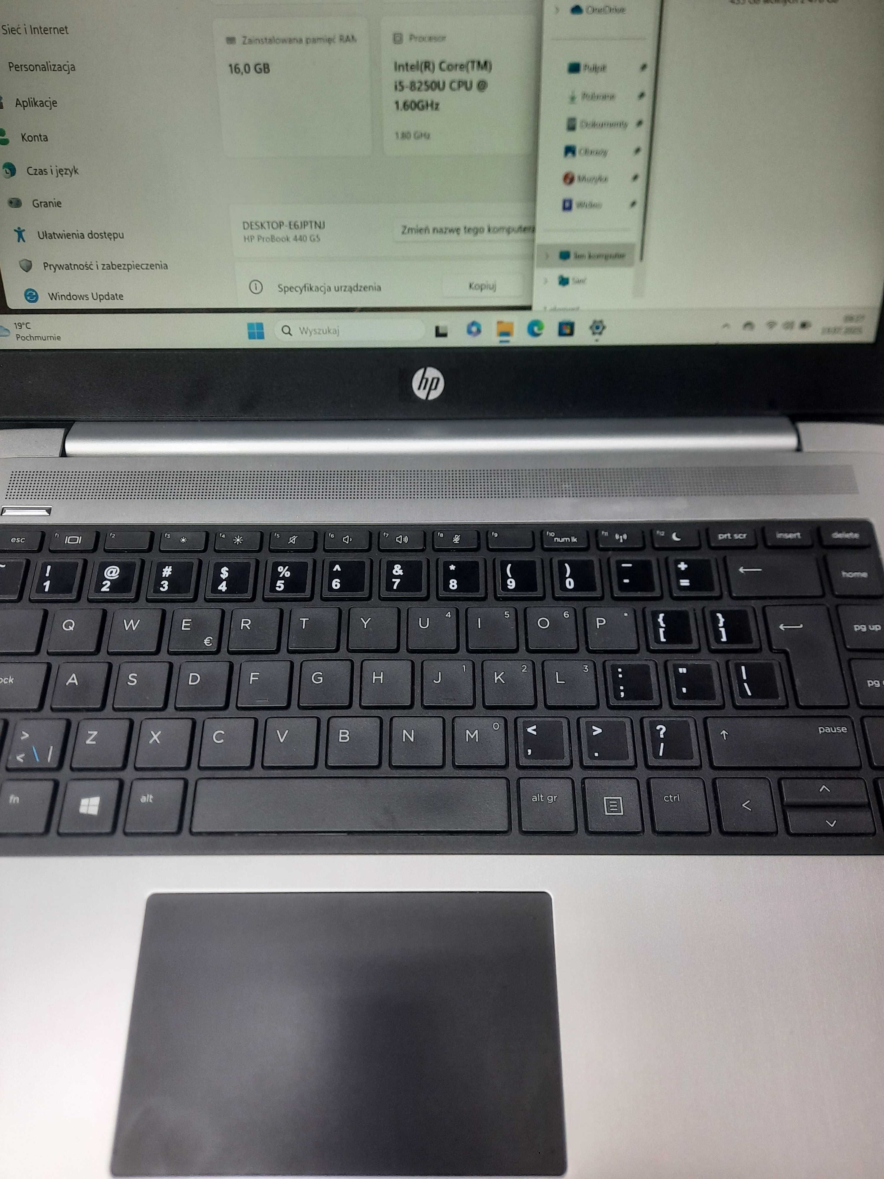 HP ProBook 440 G5 i5-8250U 16GB 512GB NVME FHD
