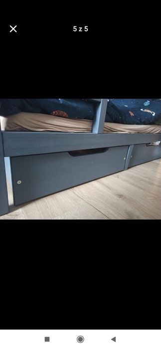 Łóżko piętrowe drewniane