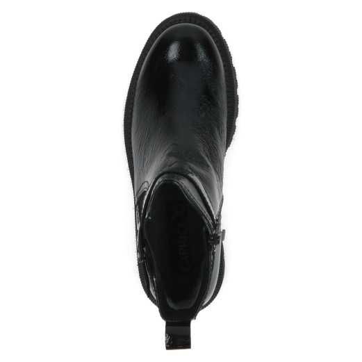 botki lakierowane czarne - Caprice r: 37, 38, 39, 40, 41,