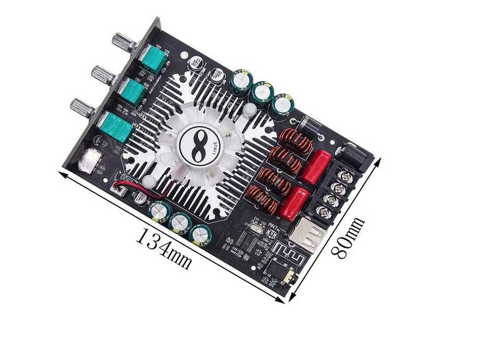 2x160W підсилювач ZK-1602Т TDA7498E