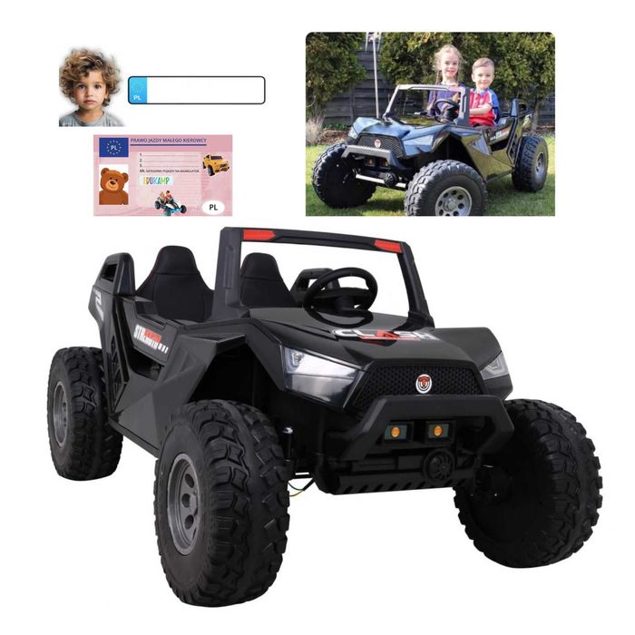 Auto BUGGY CLASH STRONG 24V 4x200 SX1928 do 16km/h kolor CZARNY
