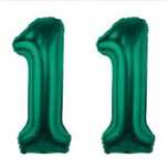 Oddam za darmo 2 balony 11 na 11 urodziny zielone