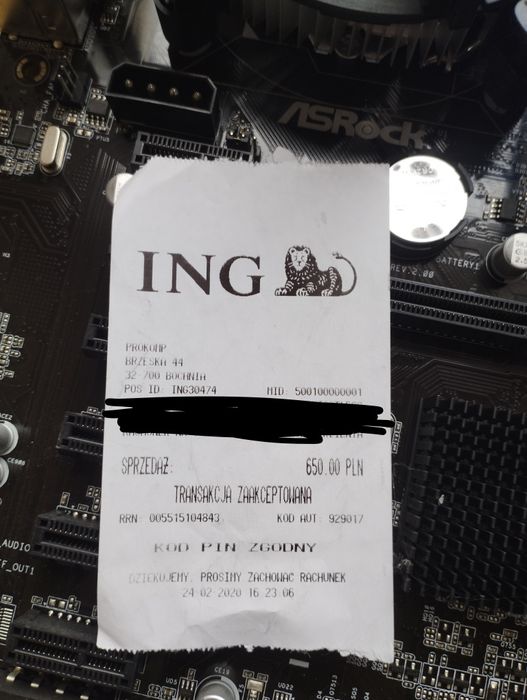 Płyta główna ASRock H81 PRO BTC R2.0 z procesorem I5 4460 i 2x4 GB ram