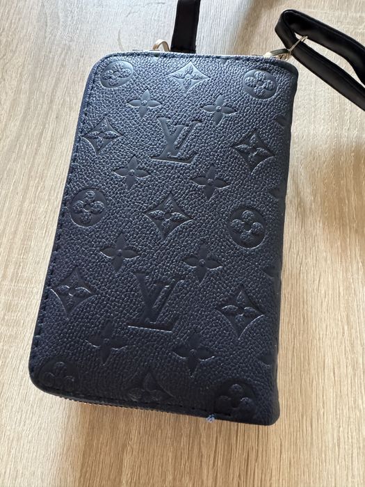 Mała torebka portfel na pasku LV Vuitton granatowa NOWA