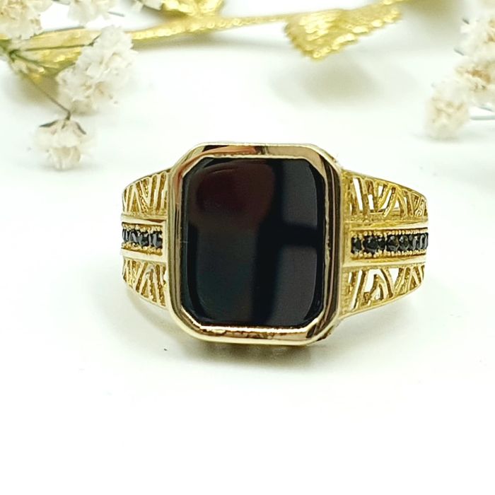 Złoty sygnet 585 605ws