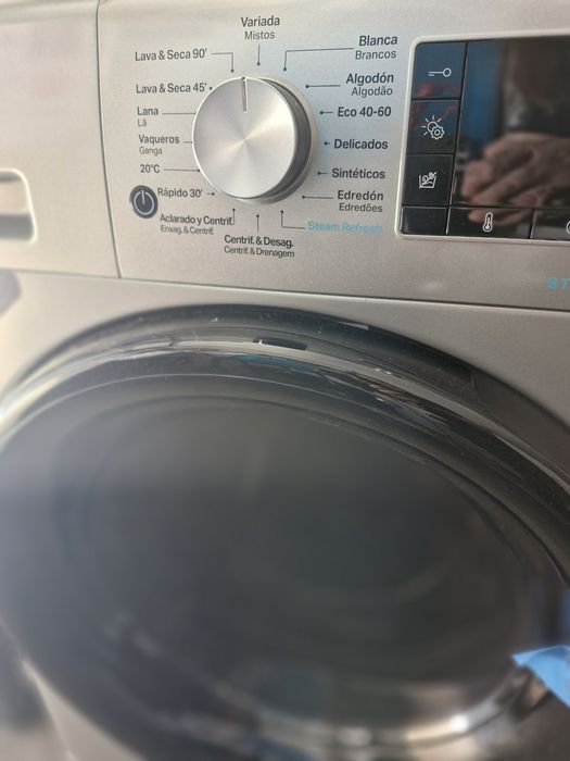 Máquina de lavar  e secar roupa whirlpool 11kg/7kgcinza