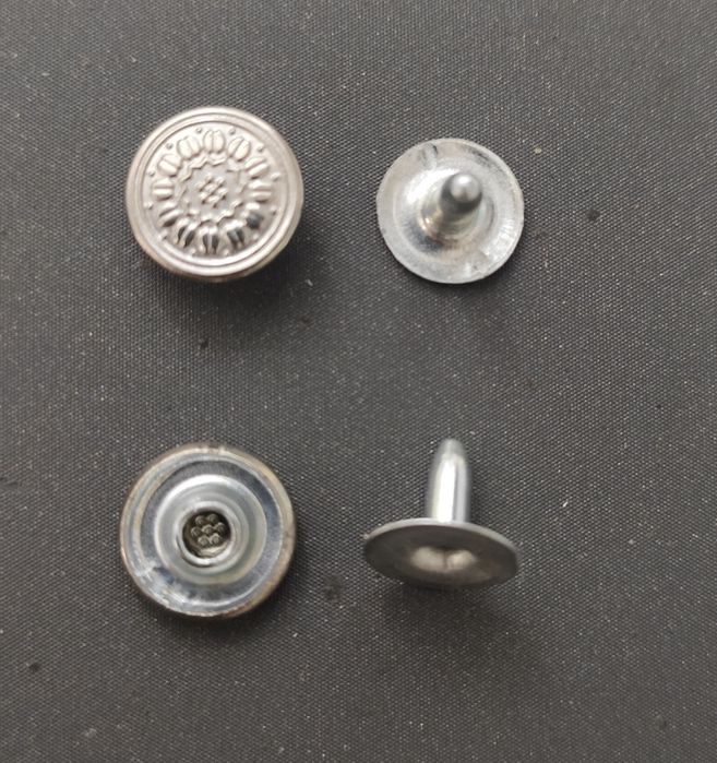 Заклепки (холітени) діаметром 12 мм і 9 мм для джинсів, сумок, одягу.