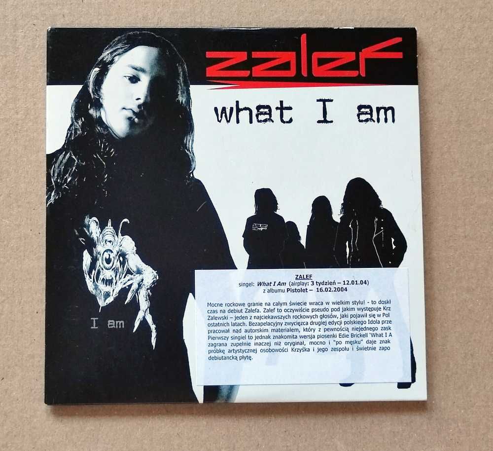 ZALEF Krzysztof Zalewski What I Am 2003 Pistolet CD singiel Nowy