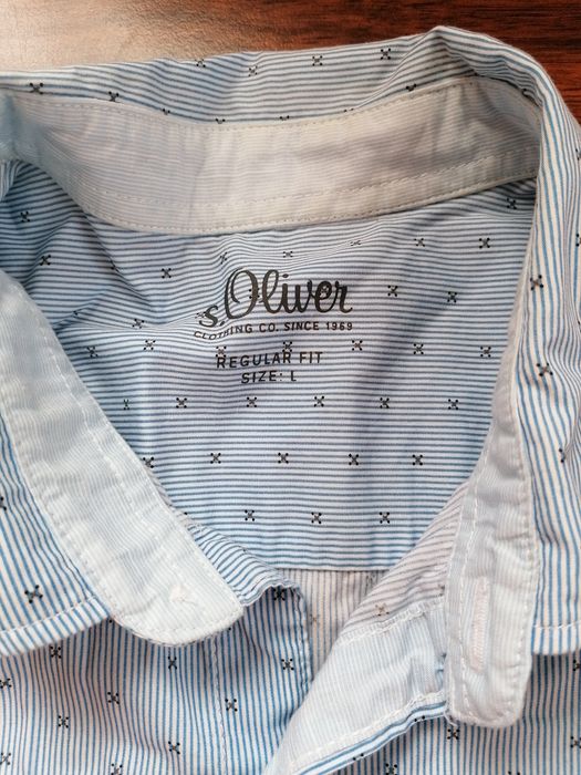 Rozm. L, S.Oliver, Męska koszula z krótkim rękawem