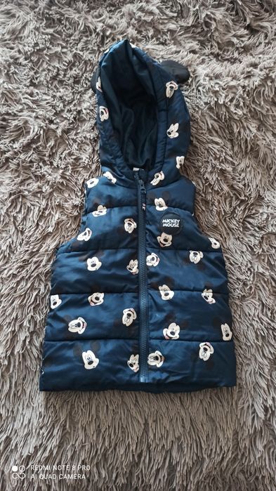 Bezrękawnik kamizelka miki Mickey mouse r. 86 dł. 40 cm