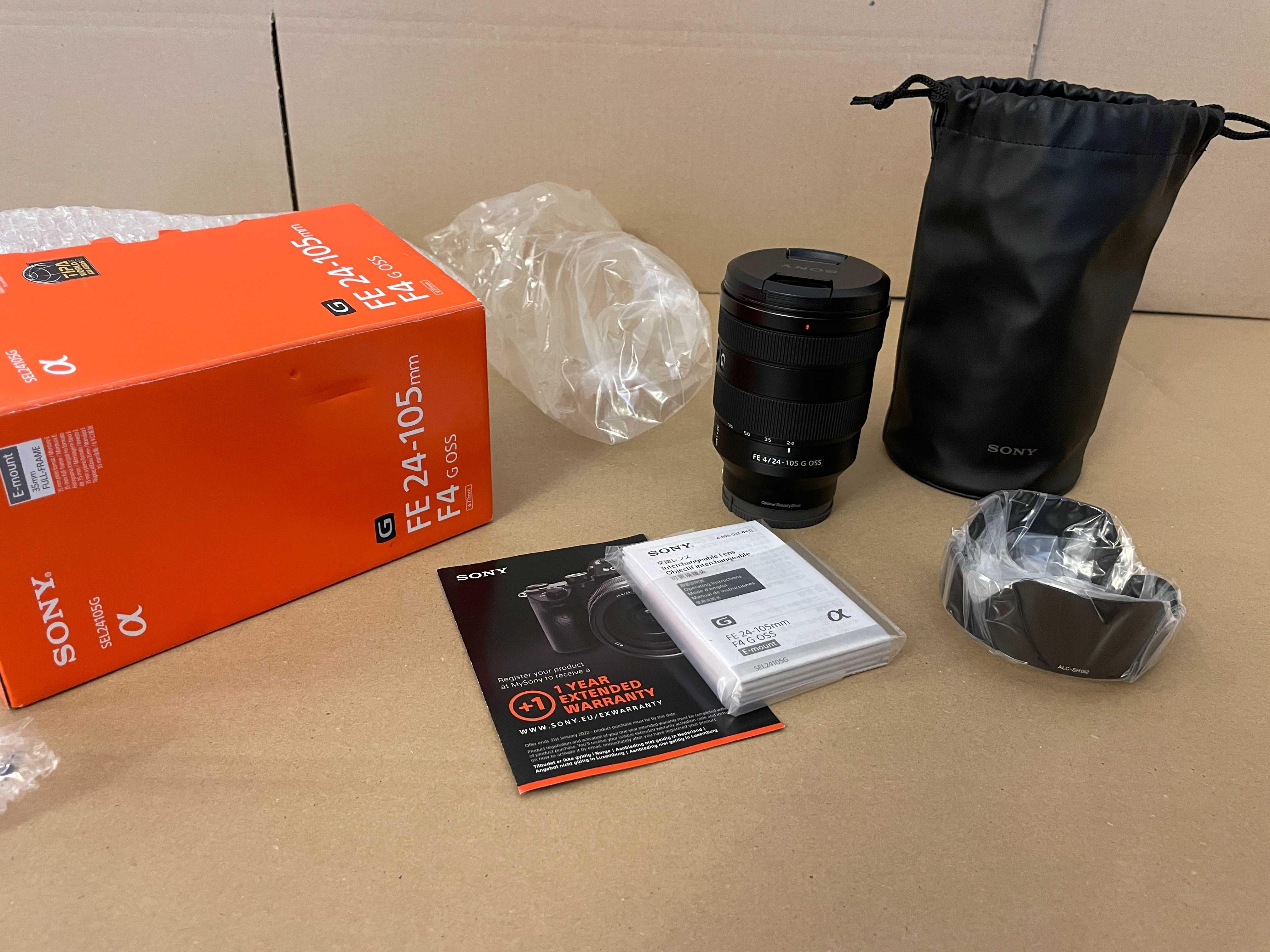 Obiektyw Sony E FE 24-105mm f/4 G OSS SEL24105G Nowy Gwarancja !