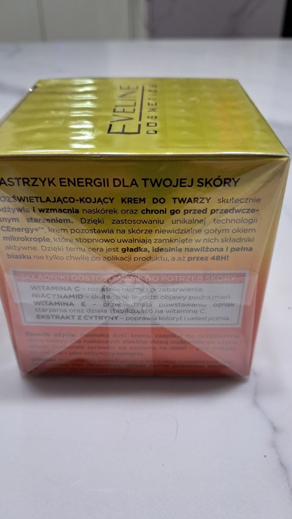 Krem nawilżający do twarzy Eveline Cosmetics Vit. C Energy dzień i noc