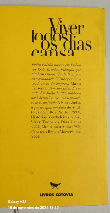 Livro  de Pedro Paixão