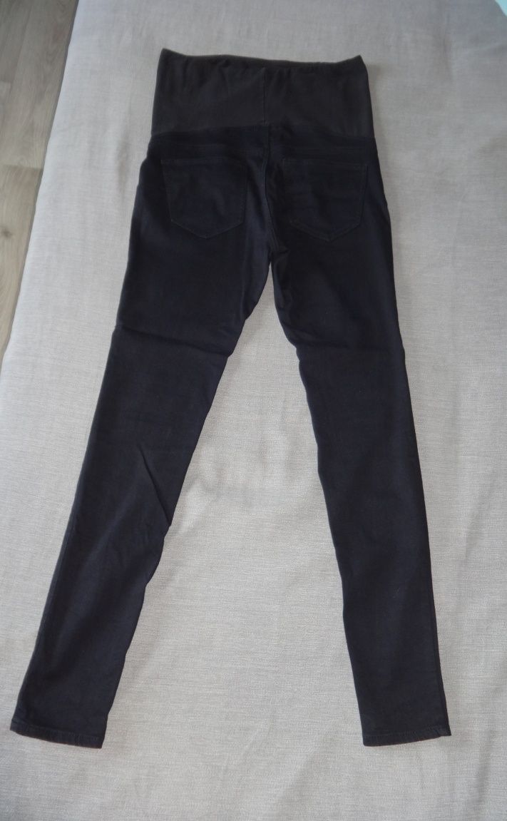 H&M удобные чёрные скинни джинсы для беременных лосины 46 M L 29/30