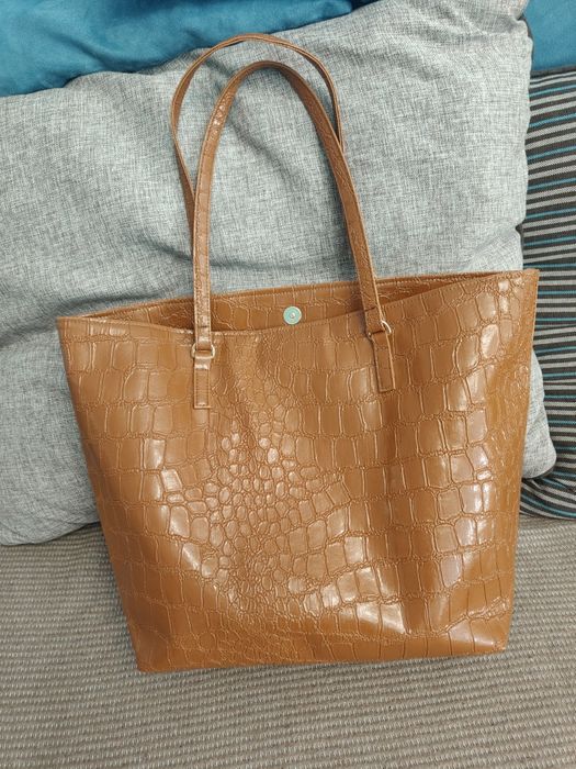 Bigordi Torebka Torba shopper cogniac croco