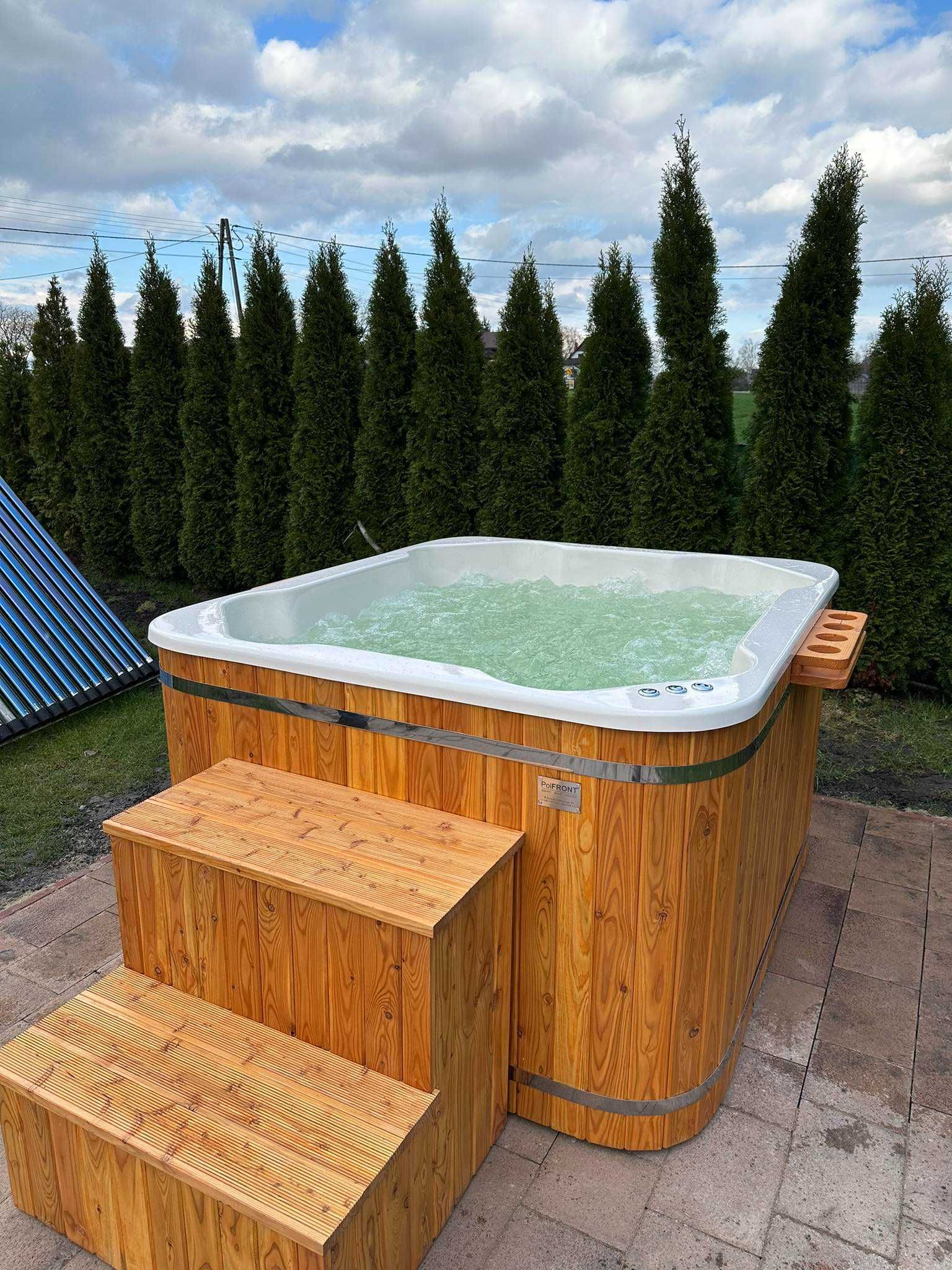 SAUNA Beczka 2,3m Z PIECEM Gorąca Bania Balia Jacuzzi Transport