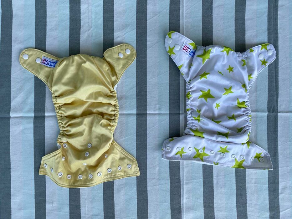 17 fraldas de bolso reutilizáveis + Absorventes + Sacos impermeáveis