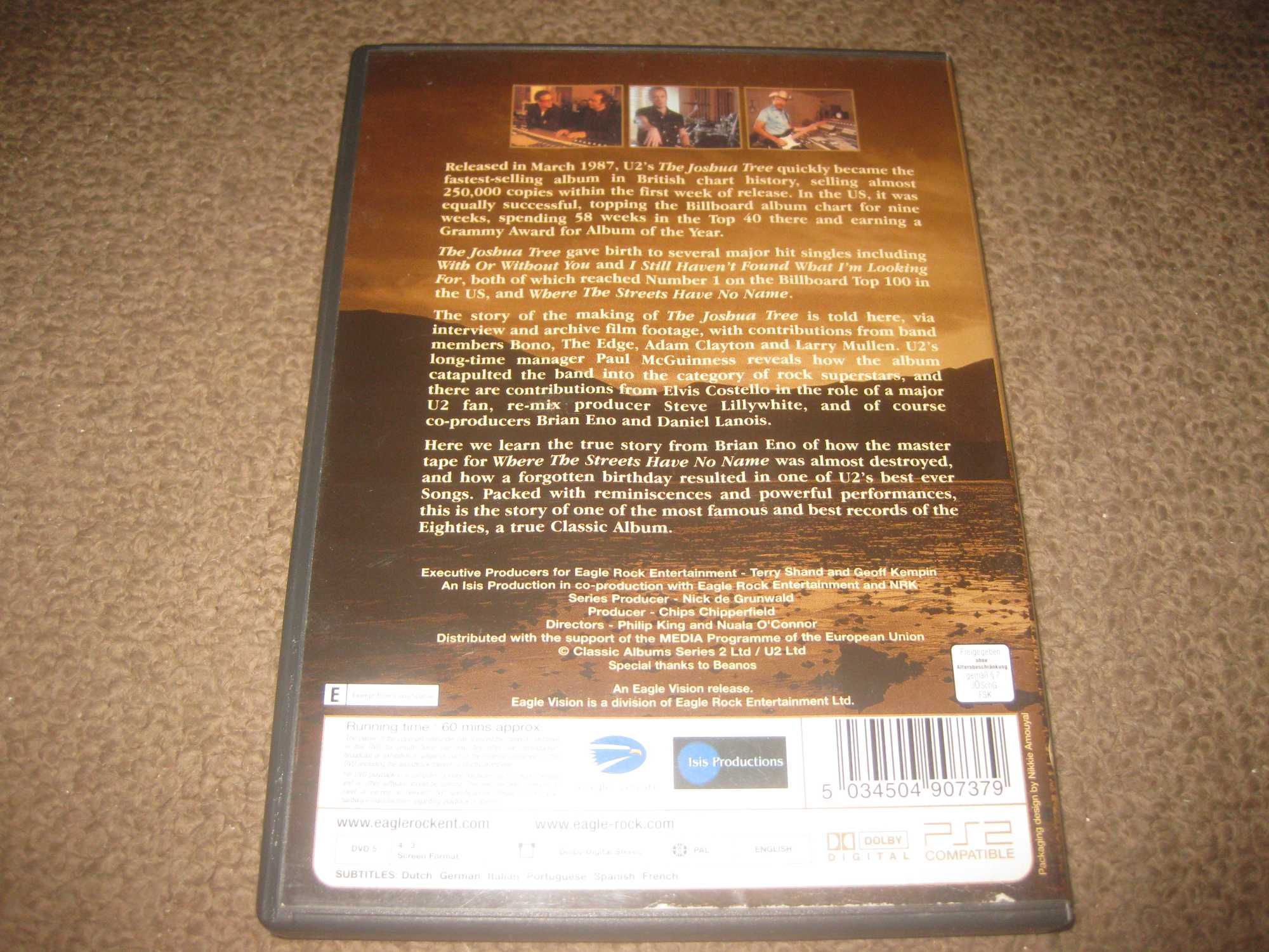 DVD dos U2 "The Joshua Tree"