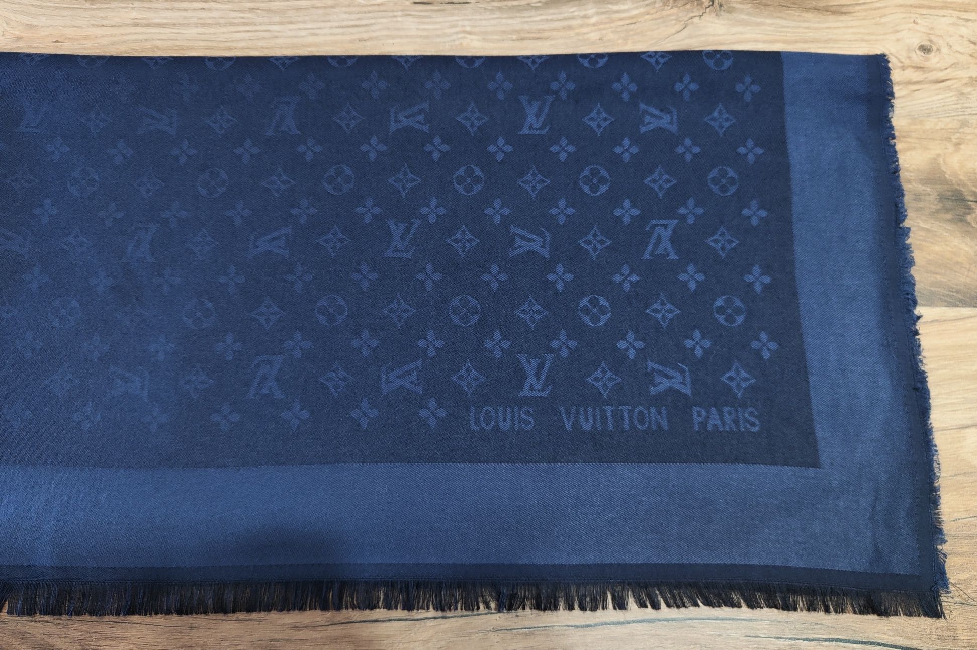 Chusta Louis Vuitton Paris Granatowa damska