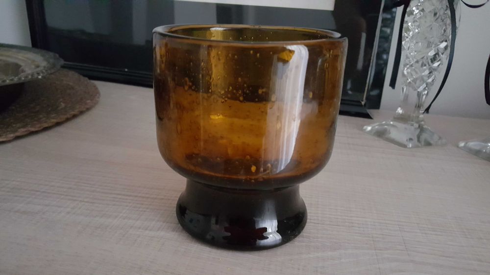 Kielich kufel szkło kolorowe prl