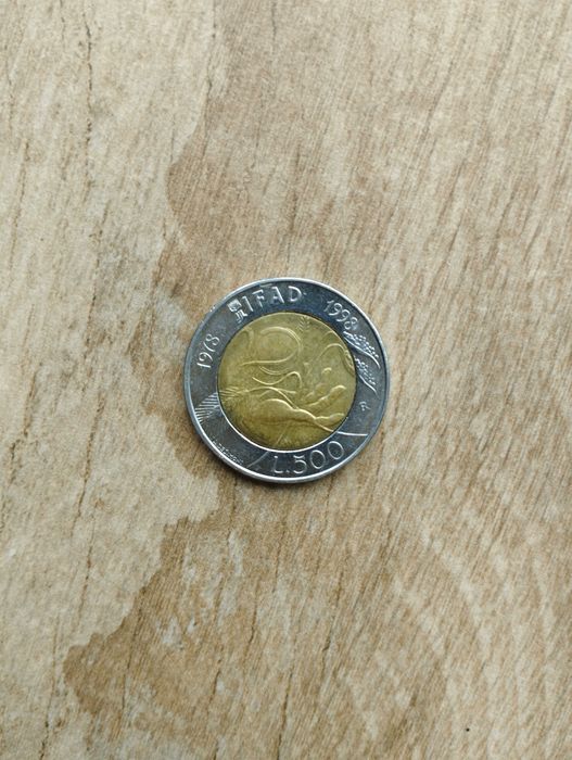 Moeda 500 liras Itália