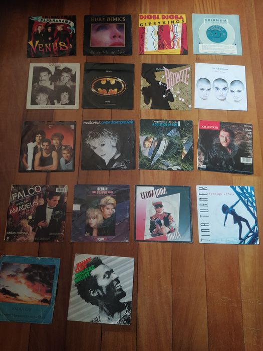 Discos vinil singles anos 80