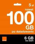 Starter Orange Karta SIM Card FREE 5PLN 6GB