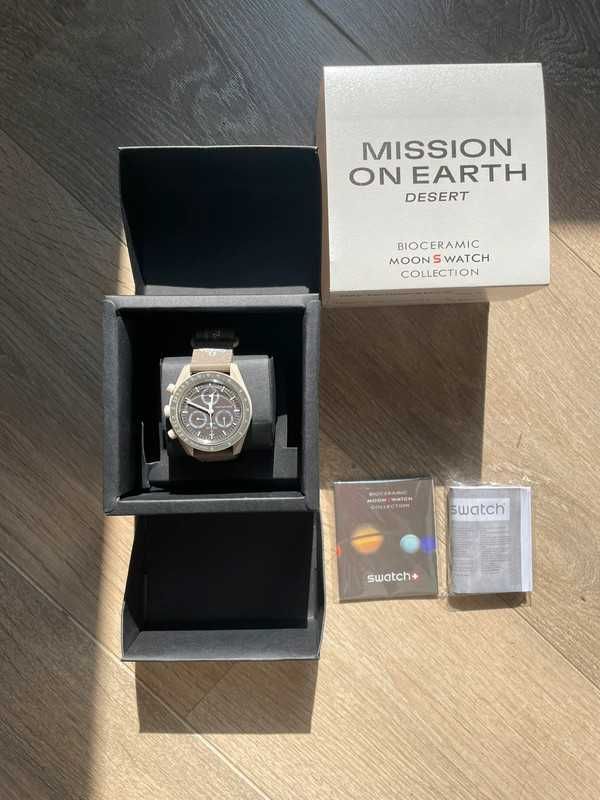 Omega x Swatch SO33T103 Desert - Nowoczesna Technologia w Pustynni