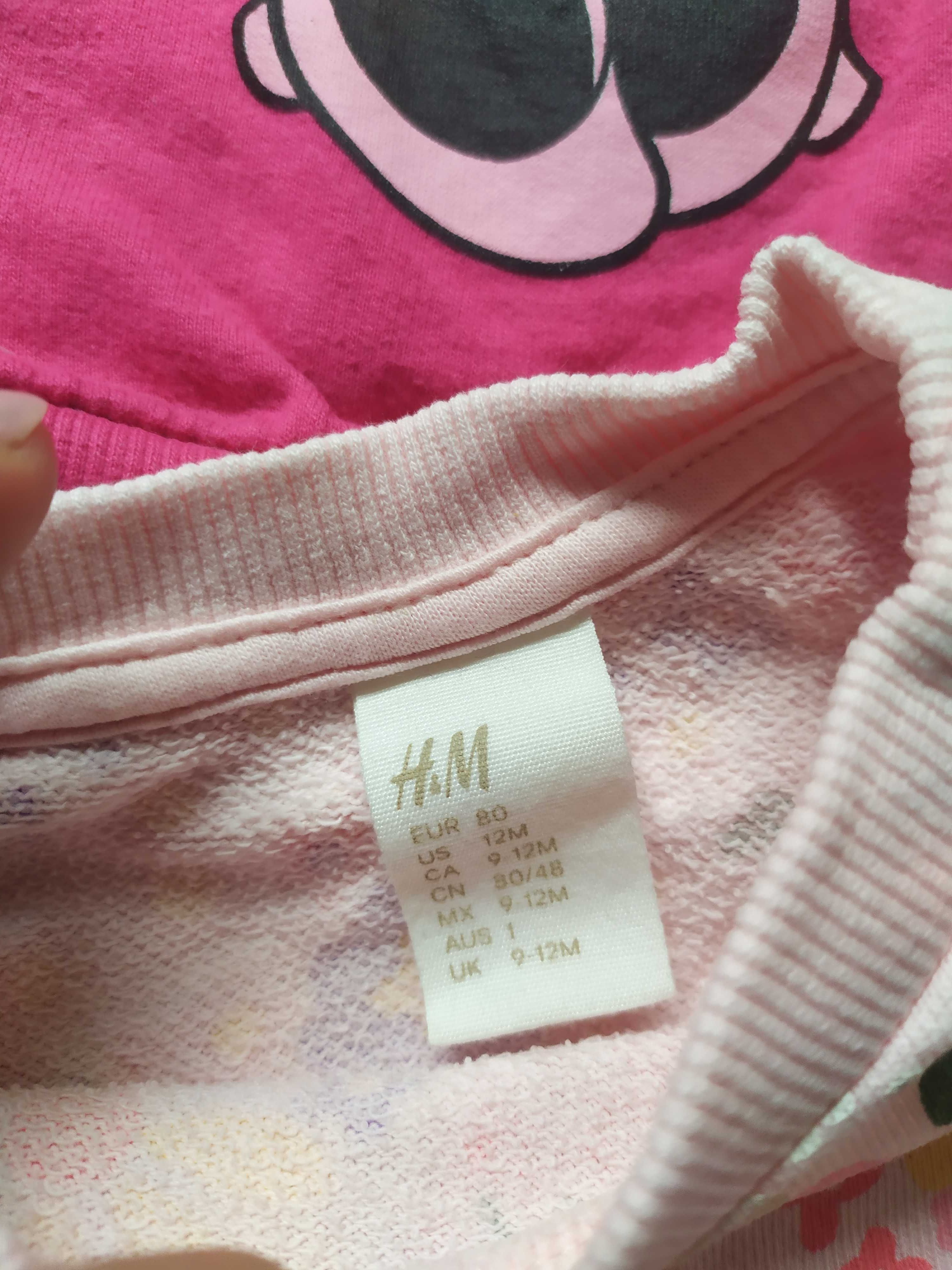 Bluzy dziewczęce H&M Lupilu Disney baby 80