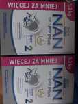 Dwa pudełka mleka Nan optipro 2 po 1,2 kg