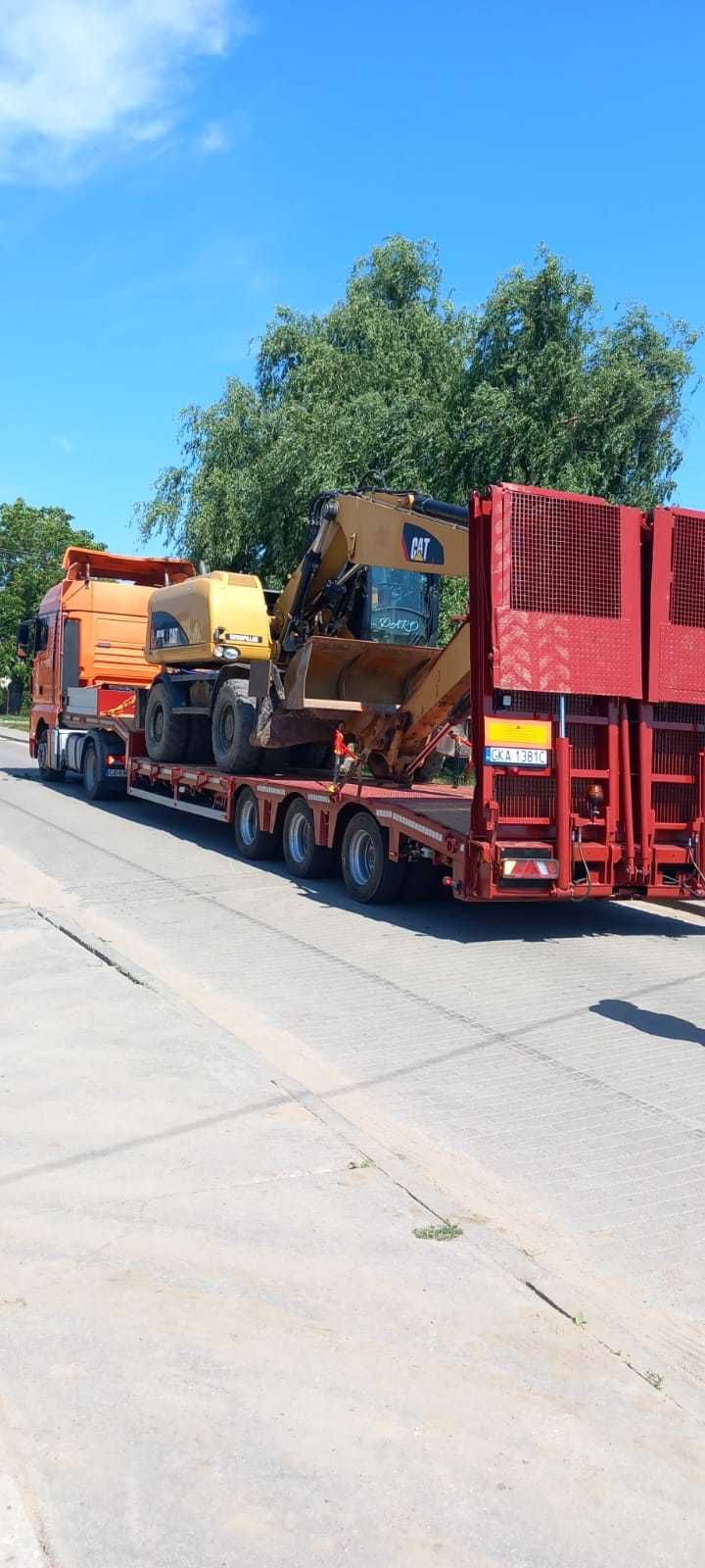 Transport niskopodwoziowy naczepa niskopodwozie podczołgówa laweta